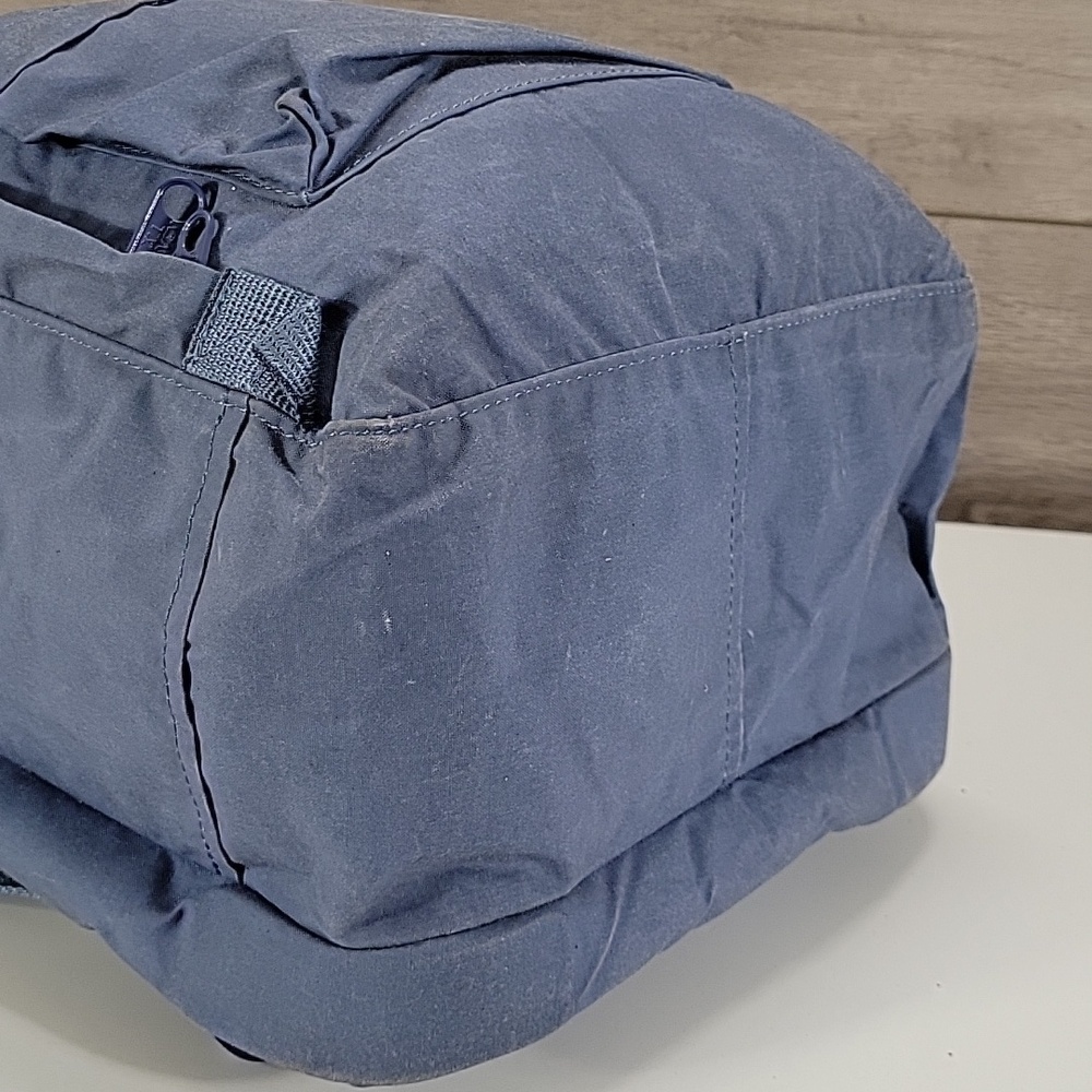 Fjallraven Kanken Rusty Blue Canvas Backpack - Picture 9 of 16